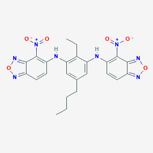 5-[5-Butyl-2-ethyl-3-({4-nitro-2,1,3-benzoxadiazol-5-yl}amino)anilino]-4-nitro-2,1,3-benzoxadiazole