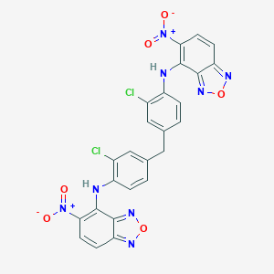 4-{2-Chloro-4-[3-chloro-4-({5-nitro-2,1,3-benzoxadiazol-4-yl}amino)benzyl]anilino}-5-nitro-2,1,3-benzoxadiazole
