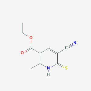 molecular formula C10H10N2O2S B037739 Ethyl 5-cyano-6-mercapto-2-methylnicotinate CAS No. 113858-90-5