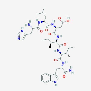 molecular formula C39H58N10O8 B037741 Endothelin (16-21) amide CAS No. 122855-39-4