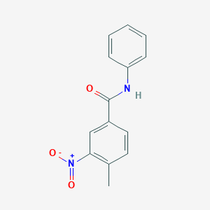 molecular formula C14H12N2O3 B377421 4-methyl-3-nitro-N-phenylbenzamide CAS No. 5344-15-0