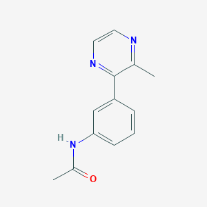 molecular formula C13H13N3O B3774254 N-[3-(3-methyl-2-pyrazinyl)phenyl]acetamide 
