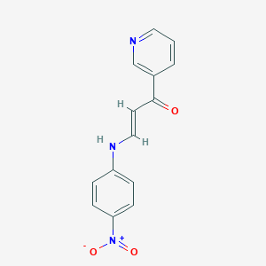 3-{4-Nitroanilino}-1-(3-pyridinyl)-2-propen-1-one