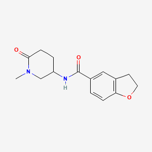 molecular formula C15H18N2O3 B3774370 N-(1-methyl-6-oxo-3-piperidinyl)-2,3-dihydro-1-benzofuran-5-carboxamide 