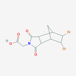 (5,6-dibromo-1,3-dioxooctahydro-2H-4,7-methanoisoindol-2-yl)acetic acid