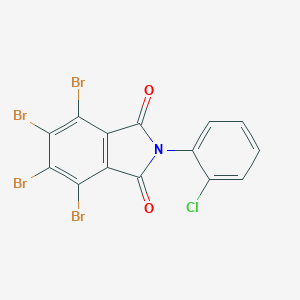 molecular formula C14H4Br4ClNO2 B377439 4,5,6,7-tetrabromo-2-(2-chlorophenyl)-1H-isoindole-1,3(2H)-dione 