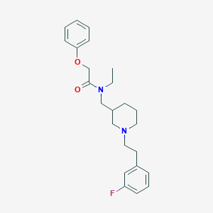 molecular formula C24H31FN2O2 B3774787 N-ethyl-N-({1-[2-(3-fluorophenyl)ethyl]-3-piperidinyl}methyl)-2-phenoxyacetamide 