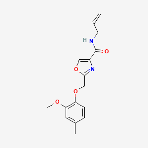 molecular formula C16H18N2O4 B3775047 N-allyl-2-[(2-methoxy-4-methylphenoxy)methyl]-1,3-oxazole-4-carboxamide 