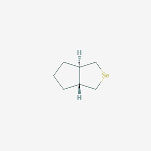 molecular formula C7H12Se B037751 (3Ar,6aR)-3,3a,4,5,6,6a-hexahydro-1H-cyclopenta[c]selenophene CAS No. 121887-63-6