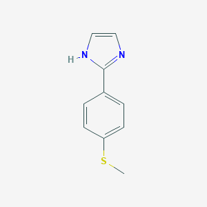 molecular formula C10H10N2S B037755 2-(4-(甲硫基)苯基)-1H-咪唑 CAS No. 115053-39-9