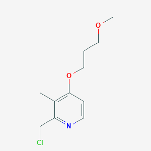 molecular formula C11H16ClNO2 B037757 2-(Chloromethyl)-4-(3-methoxypropoxy)-3-methylpyridine CAS No. 117977-20-5