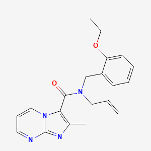 molecular formula C20H22N4O2 B3776028 N-allyl-N-(2-ethoxybenzyl)-2-methylimidazo[1,2-a]pyrimidine-3-carboxamide 