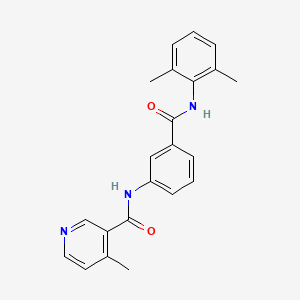 molecular formula C22H21N3O2 B3776063 N-(3-{[(2,6-dimethylphenyl)amino]carbonyl}phenyl)-4-methylnicotinamide 
