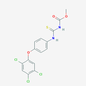 molecular formula C15H11Cl3N2O3S B377610 Methyl [4-(2,4,5-trichlorophenoxy)anilino]carbothioylcarbamate 