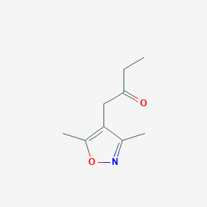 molecular formula C9H13NO2 B037762 1-(3,5-Dimethylisoxazol-4-yl)butan-2-one CAS No. 117504-27-5