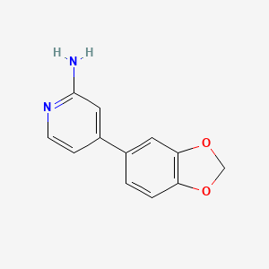 molecular formula C12H10N2O2 B3776220 4-(1,3-benzodioxol-5-yl)pyridin-2-amine 