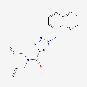 molecular formula C20H20N4O B3776750 N,N-diallyl-1-(1-naphthylmethyl)-1H-1,2,3-triazole-4-carboxamide 