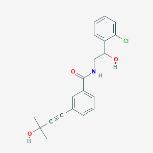 molecular formula C20H20ClNO3 B3776785 N-[2-(2-chlorophenyl)-2-hydroxyethyl]-3-(3-hydroxy-3-methylbut-1-ynyl)benzamide 