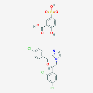 molecular formula C25H21Cl3N2O7S B037768 Econazole sulfosalicylate CAS No. 118308-71-7