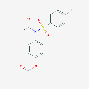 Acetic acid 4-[acetyl-(4-chloro-benzenesulfonyl)-amino]-phenyl ester