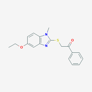 2-[(5-ethoxy-1-methyl-1H-benzimidazol-2-yl)sulfanyl]-1-phenylethanone