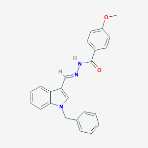 N'-[(E)-(1-benzyl-1H-indol-3-yl)methylidene]-4-methoxybenzohydrazide