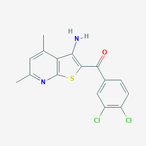(3-Amino-4,6-dimethylthieno[2,3-b]pyridin-2-yl)(3,4-dichlorophenyl)methanone