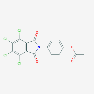 4-(4,5,6,7-tetrachloro-1,3-dioxo-1,3-dihydro-2H-isoindol-2-yl)phenyl acetate
