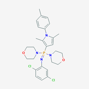 4-{(2,5-dichlorophenyl)[2,5-dimethyl-1-(4-methylphenyl)-1H-pyrrol-3-yl]4-morpholinylphosphorimidoyl}morpholine