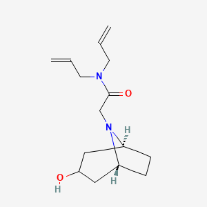 molecular formula C15H24N2O2 B3777304 N,N-diallyl-2-[(3-endo)-3-hydroxy-8-azabicyclo[3.2.1]oct-8-yl]acetamide 