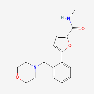 molecular formula C17H20N2O3 B3777340 N-methyl-5-[2-(morpholin-4-ylmethyl)phenyl]furan-2-carboxamide 
