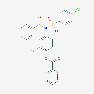 4-{Benzoyl[(4-chlorophenyl)sulfonyl]amino}-2-chlorophenyl benzoate