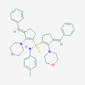 Bis[3-[(E)-benzylidene]-2-(4-morpholinyl)-1-cyclopentene-1-yl][(4-methylphenyl)amino]phosphine sulfide