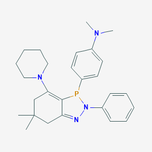N-{4-[6,6-dimethyl-2-phenyl-4-(1-piperidinyl)-2,5,6,7-tetrahydro-3H-1,2,3-benzodiazaphosphol-3-yl]phenyl}-N,N-dimethylamine