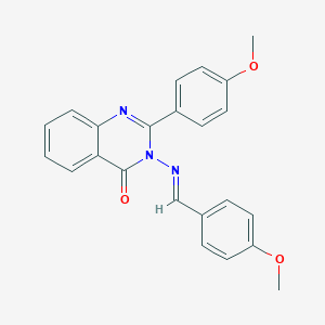 3-[(4-methoxybenzylidene)amino]-2-(4-methoxyphenyl)-4(3H)-quinazolinone