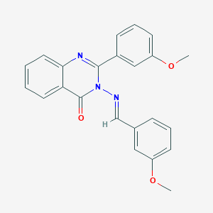 3-[(3-methoxybenzylidene)amino]-2-(3-methoxyphenyl)-4(3H)-quinazolinone