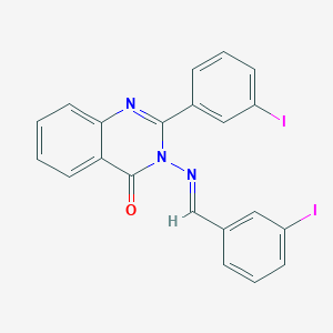 3-[(3-iodobenzylidene)amino]-2-(3-iodophenyl)-4(3H)-quinazolinone