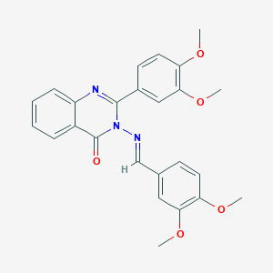 3-[(3,4-dimethoxybenzylidene)amino]-2-(3,4-dimethoxyphenyl)-4(3H)-quinazolinone
