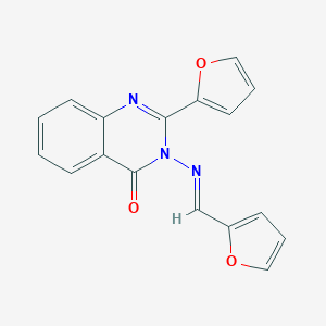 2-(2-furyl)-3-[(2-furylmethylene)amino]-4(3H)-quinazolinone