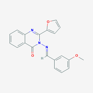 2-(2-furyl)-3-[(3-methoxybenzylidene)amino]-4(3H)-quinazolinone