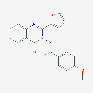 2-(2-furyl)-3-[(4-methoxybenzylidene)amino]-4(3H)-quinazolinone