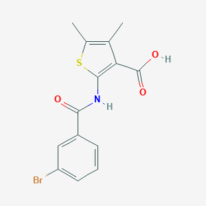 2-[(3-Bromobenzoyl)amino]-4,5-dimethyl-3-thiophenecarboxylic acid