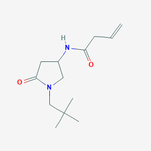 molecular formula C13H22N2O2 B3777763 N-[1-(2,2-dimethylpropyl)-5-oxopyrrolidin-3-yl]but-3-enamide 