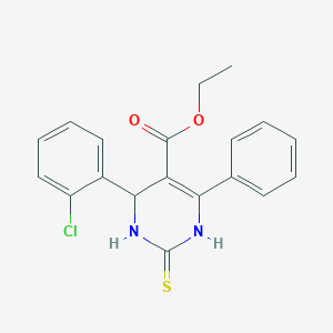 Ethyl 4-(2-chlorophenyl)-6-phenyl-2-thioxo-1,2,3,4-tetrahydropyrimidine-5-carboxylate