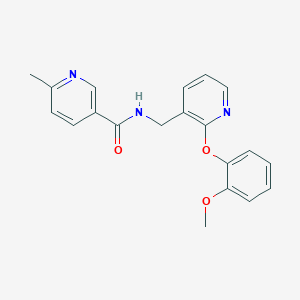 molecular formula C20H19N3O3 B3777876 N-{[2-(2-methoxyphenoxy)-3-pyridinyl]methyl}-6-methylnicotinamide 