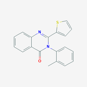 molecular formula C19H14N2OS B377793 3-(2-methylphenyl)-2-(2-thienyl)-4(3H)-quinazolinone 
