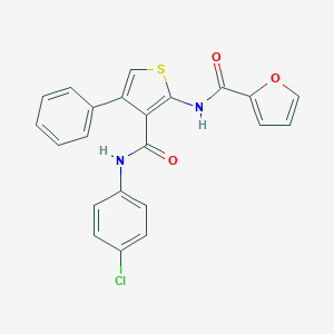 N-{3-[(4-chloroanilino)carbonyl]-4-phenyl-2-thienyl}-2-furamide