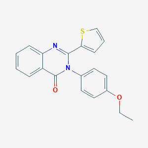 molecular formula C20H16N2O2S B377795 3-(4-ethoxyphenyl)-2-(2-thienyl)-4(3H)-quinazolinone 