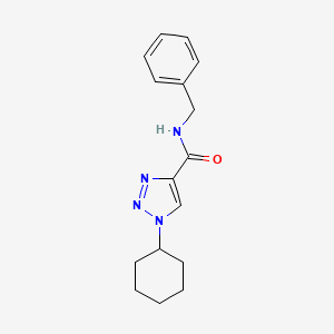 molecular formula C16H20N4O B3777976 N-benzyl-1-cyclohexyltriazole-4-carboxamide 