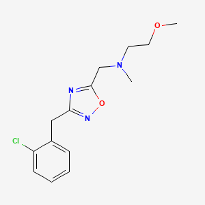 molecular formula C14H18ClN3O2 B3778020 N-{[3-(2-chlorobenzyl)-1,2,4-oxadiazol-5-yl]methyl}-2-methoxy-N-methylethanamine 